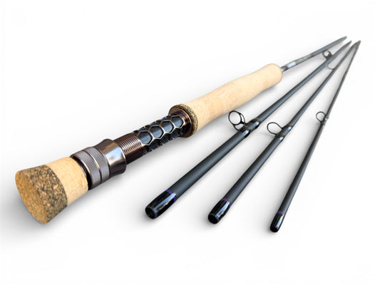 Tidewater Virtue 6wt 9ft - Purple Haze X Hexagon Carbon Fiber Reel Seat