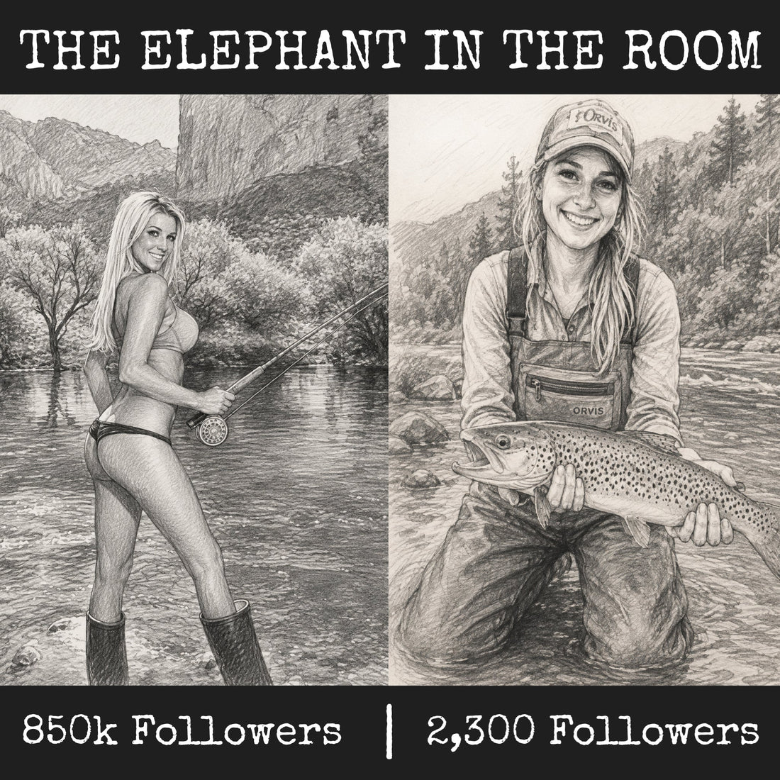 Sex Sells… Attention Vs. Credibility - Bikinis, Fishing & Instagram.