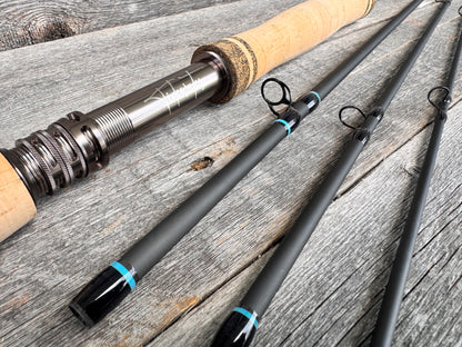 Tidewater Virtue 6wt 9ft - Carolina Blue/Black