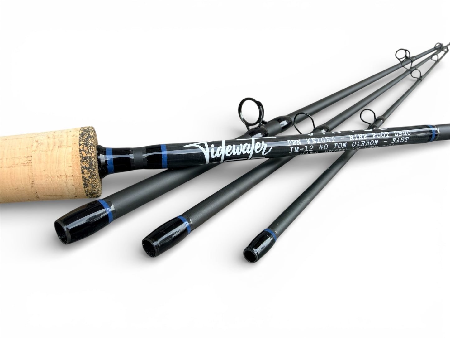 Tidewater Virtue 10wt 9ft - Deep Blue X Black X Hexagon Carbon Fiber Reel Seat