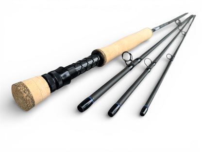 Tidewater Virtue 10wt 9ft - Deep Blue X Black X Hexagon Carbon Fiber Reel Seat