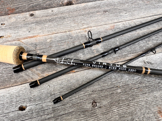 Tidewater Virtue 5wt 9ft - Rattan/Black - Birdseye Burl