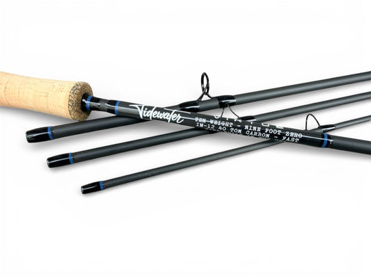 Tidewater Virtue 10wt 9ft - Deep Blue X Black X Hexagon Carbon Fiber Reel Seat