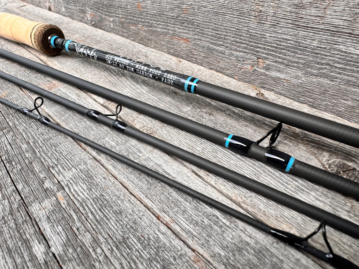 Tidewater Virtue 6wt 9ft - Carolina Blue/Black