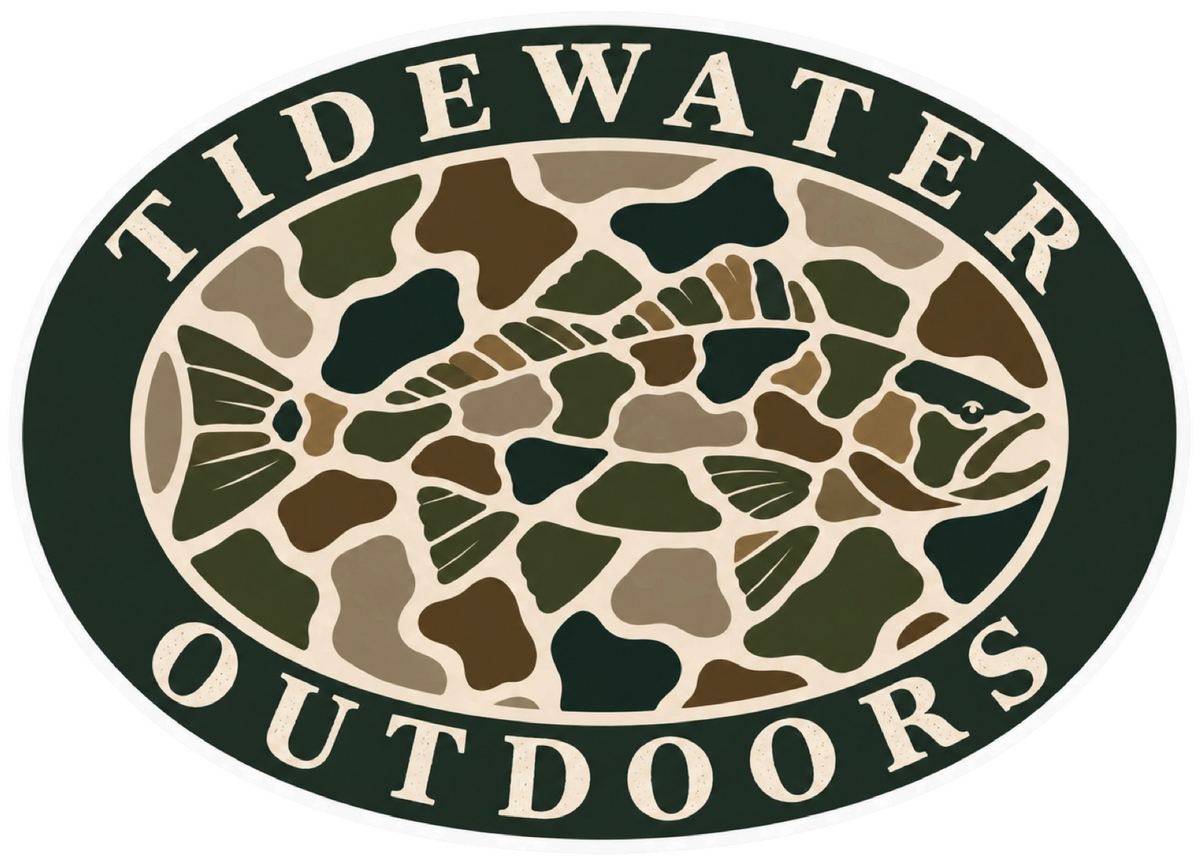 Camo Redfish Large Vinyl Sticker