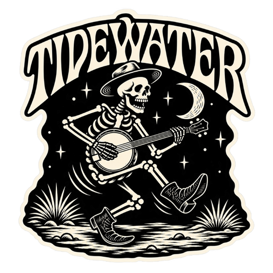Banjo Skelly Large Vinyl Sticker